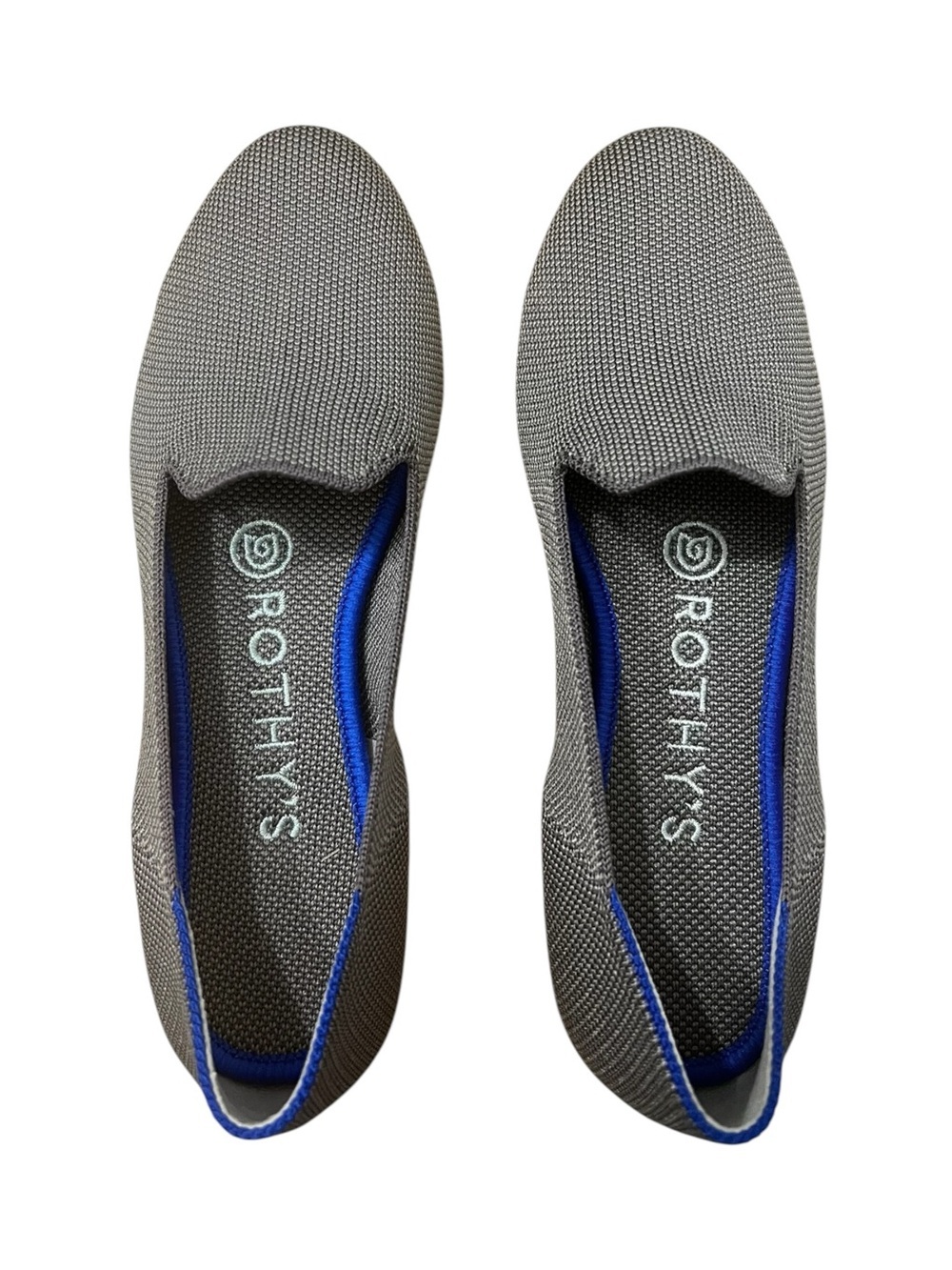 Rothy’s Loafer Flats Shoes Sze 5.5 Gray Comfort Office Neutral Minimalist Travel